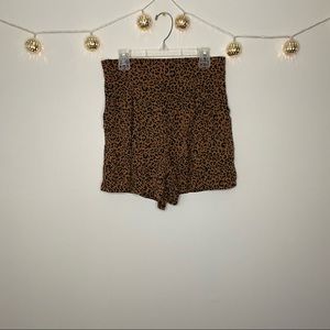 H&M leopard shorts
